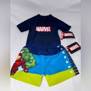 Marvel Kids Avengers 2 Piece Swimwear Size 2T NWT